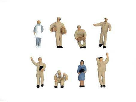 TomyTec 323990 N Factory People Figure (Set of 8)