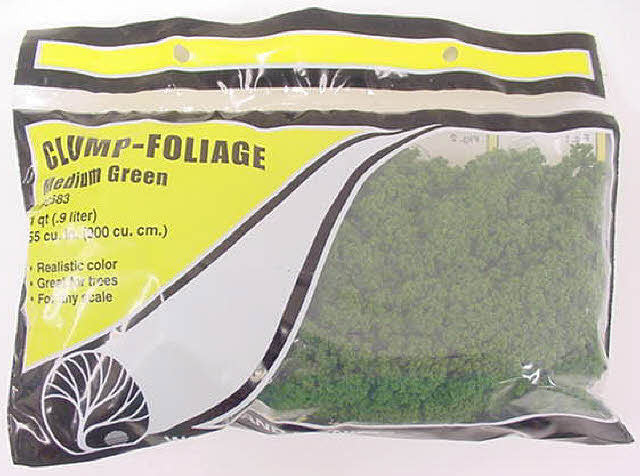 Woodland Scenics FC683 Medium Green Clump-Foliage 32 Oz Bag