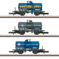 Marklin 82326 Z 2-Axle Tank Car with Brakeman Platform (Set of 3)
