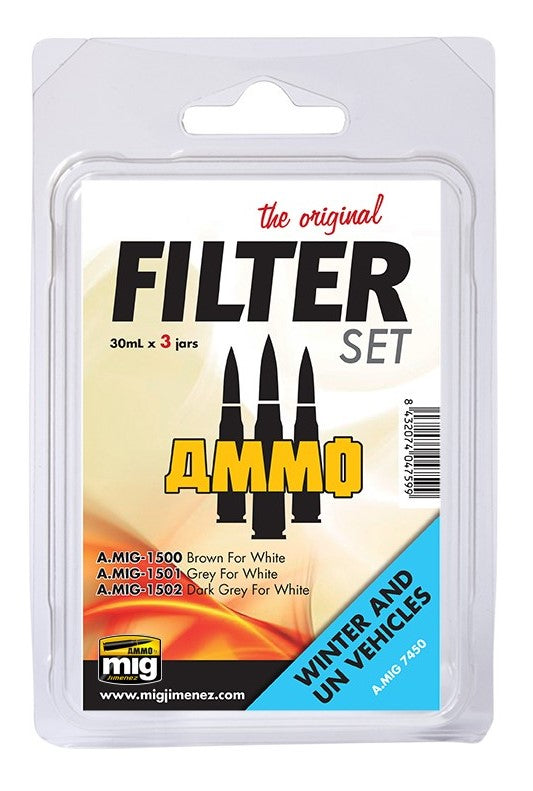 Mig Jimenez AMIG7450 Filter Set for Winter & UN Vehicles Set