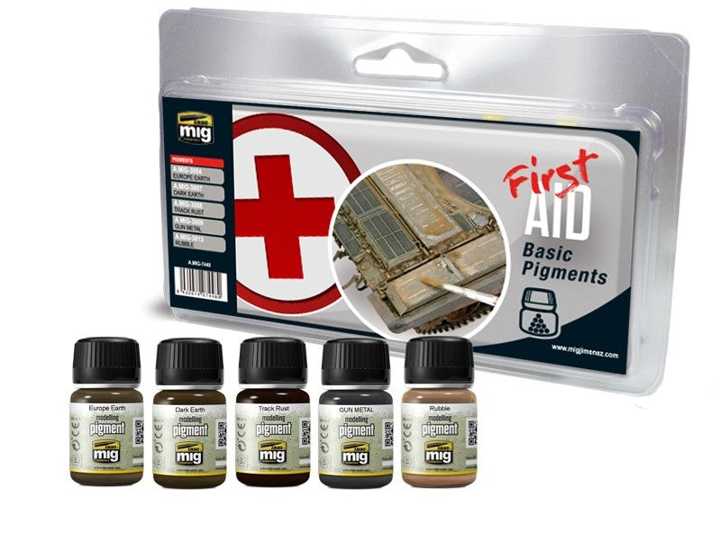 Mig Jimenez AMIG7448 First & Basic Pigments Set