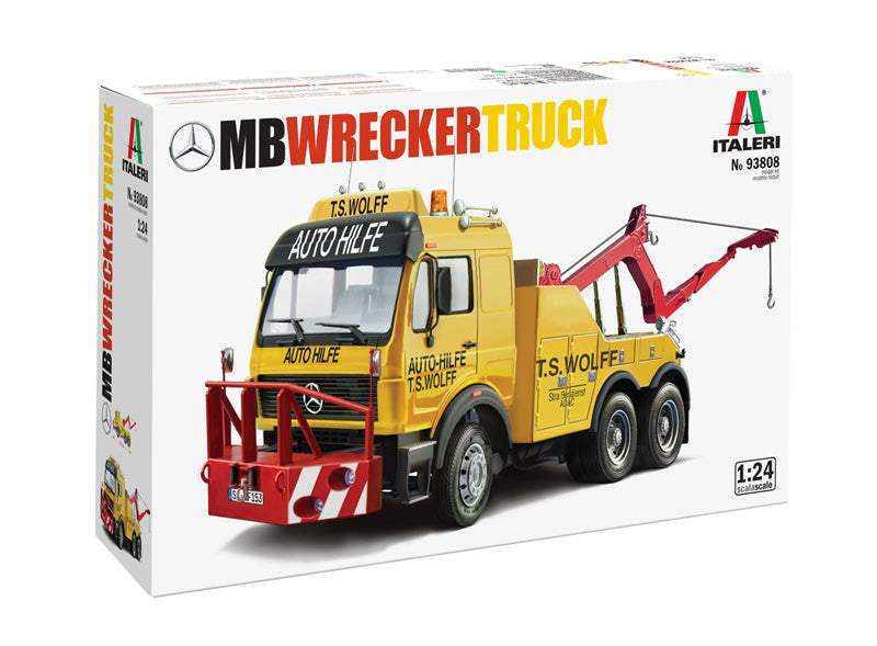 Italeri 93808 1:24 Mercedes-Benz Wrecker Truck Plastic Model Kit