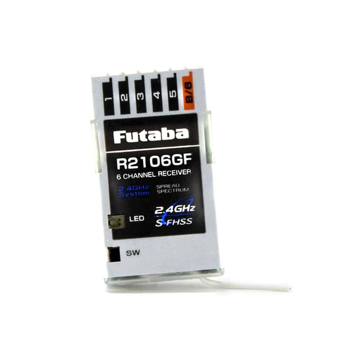 Futaba 01102201-1 R2106GF– S-FHSS 2.4 GHz System 6-Channel Air Receiver
