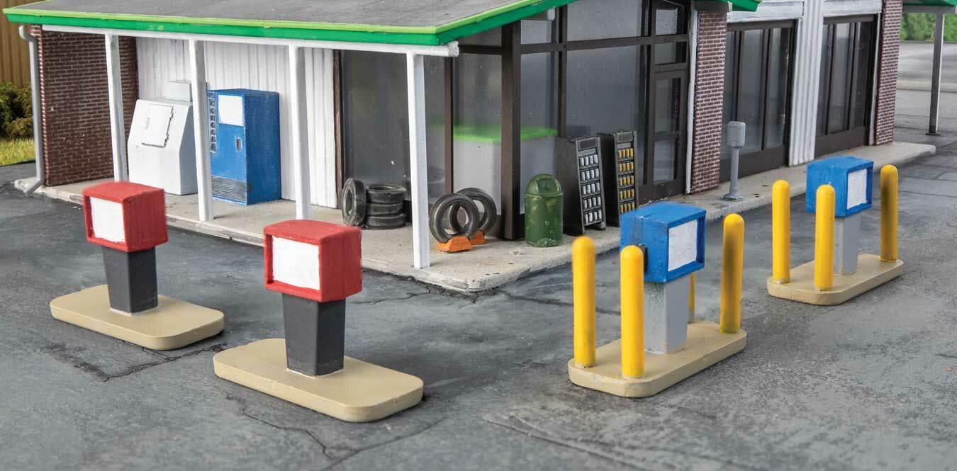 Walthers 933-3545 HO Gas Station Details Kit