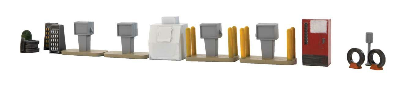 Walthers 933-3545 HO Gas Station Details Kit