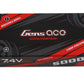 Gens Ace 5K2S60X629 7.4V/5000mAh 2S LiPo Battery 60C with 4mm Bullets
