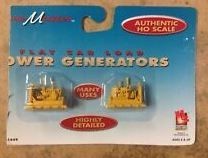 Life Like 1659 HO Scene Master Flat Car Load Power Generators (Set of 2)
