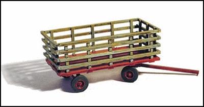 GHQ 61012 HO Unpainted Clarkat Baggage Tug & Trailers Cast-Metal Kit
