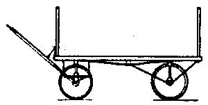 Grandt Line 3014 O - 1/4" Scale Baggage Wagon Four-Wheel Kit