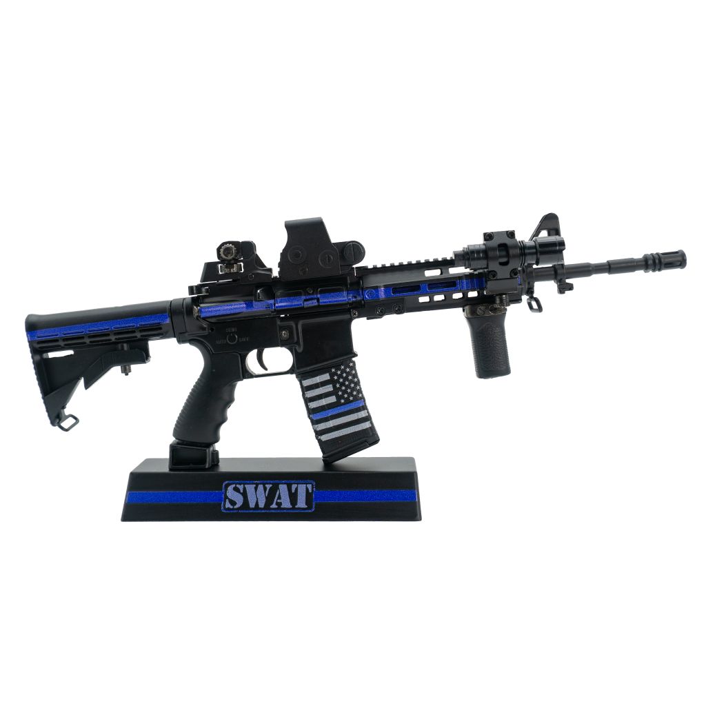 GoatGuns AR-SWAT 1:3 Thin Blue Line/SWAT AR-15 Diecast Model