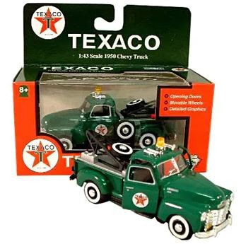 Gearbox 57114 1:43 Scale Green 1950 Texaco Chevy Truck Die Cast