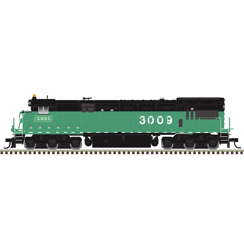 Atlas 10004764 HO LS&I GE U30C Low Nose Ph II/III Diesel Locomotive #3009