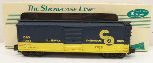 S-Helper 00125 "S" Gauge C&O Rebuilt Steel Boxcar #12683 LN/Box