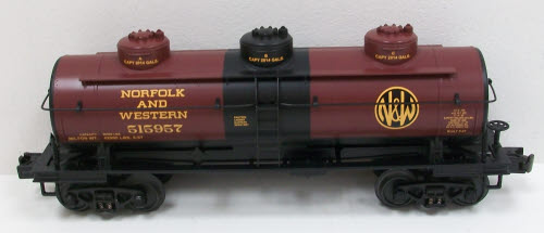MTH 30-73237 Norfolk & Western 3-Dome Tank Car EX