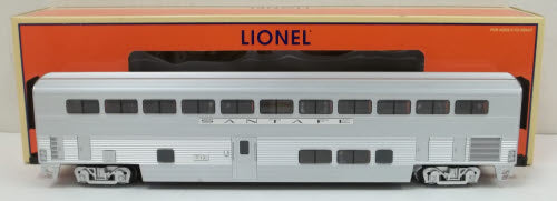 Lionel 6-15352 O Gauge Santa Fe Hi Level Sleeper 