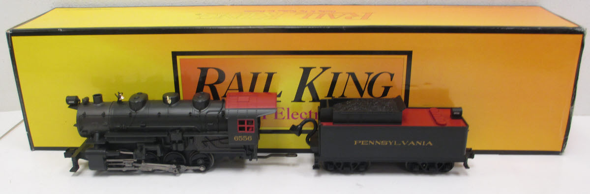 MTH 30-1313-1 Pennsylvania 0-8-0 Steam Loco & Tender w/PS2 #6556 LN/Box