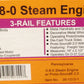 MTH 30-1313-1 Pennsylvania 0-8-0 Steam Loco & Tender w/PS2 #6556 LN/Box