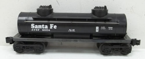 Lionel 6-16104 O Gauge Santa Fe 2-Dome Tank Car #16104