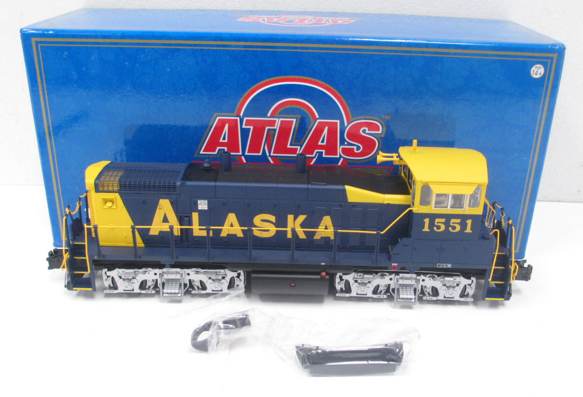 Atlas 1810-1 O Alaska MP-15DC Powered Diesel Locomotive #1551 w/TMCC NIB