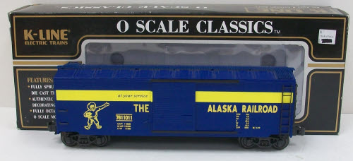 K-Line K761-1011 O Gauge Alaska Classic Boxcar #7611011 NIB