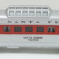 Lionel 6-16059 O Gauge Santa Fe Illuminated Vista Dome Car LN
