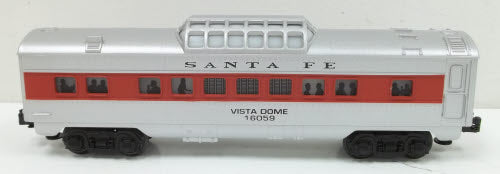 Lionel 6-16059 O Gauge Santa Fe Illuminated Vista Dome Car LN