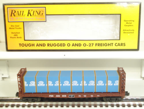 MTH 30-7007A Pennsylvania Flatcar with Bulkheads LN/Box