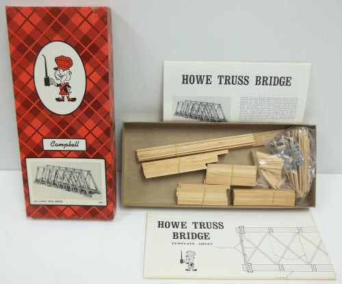 Campbell Scale Models 305 HO Howe Truss Bridge Kit