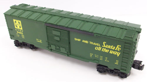 Lionel 6-9465 O Gauge AT&SF Green Boxcar #9465 LN