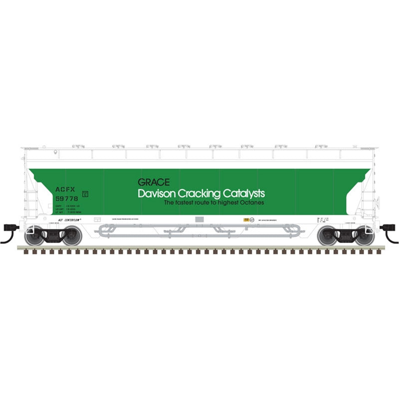 Atlas 20006276 HO Grace Division Pressureaide Covered Hopper #59778