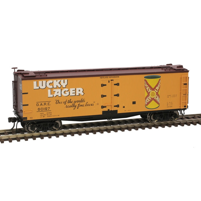 Atlas 20006324 HO Lucky Lager 40' Wood Reefer #60197