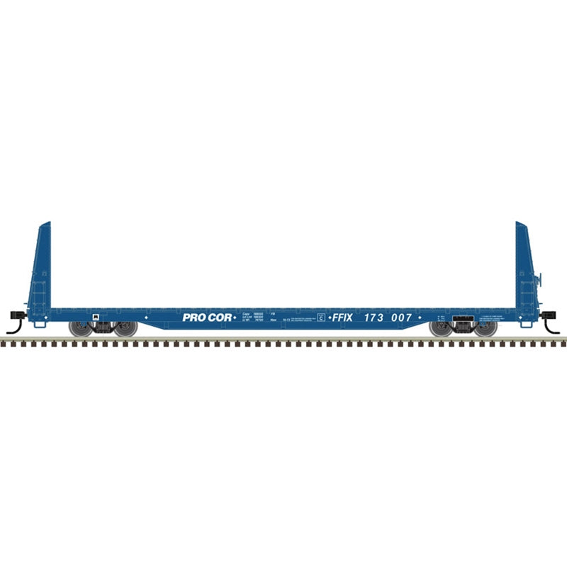 Atlas 20007953 HO Procor FFIX Trainman Bulkhead Flatcar #173000