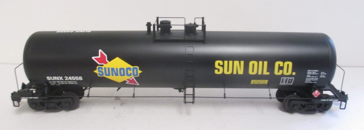 USA Trains 15165 Sunoco Tank Car with Extruded Aluminum Body - Metal Wheels