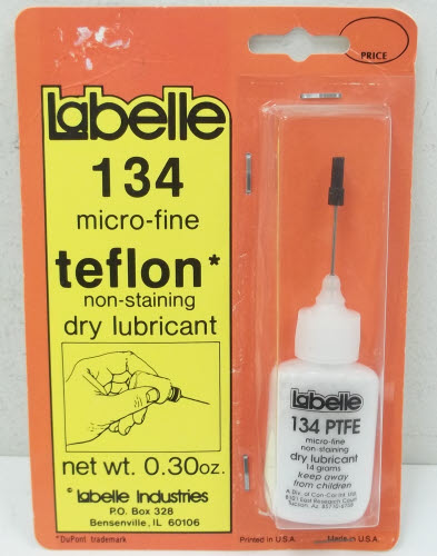 LaBelle 134 Micro-Fine Powdered PTFEM Teflon - 0.30 oz. Bottle