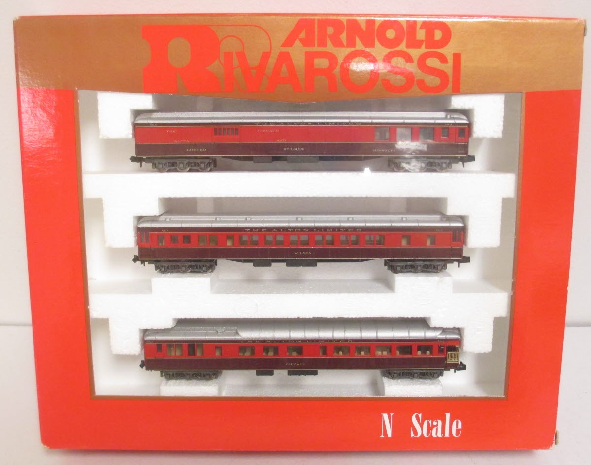 Rivarossi 0547 N Alton Limited 3-Car Passenger Set LN/Box