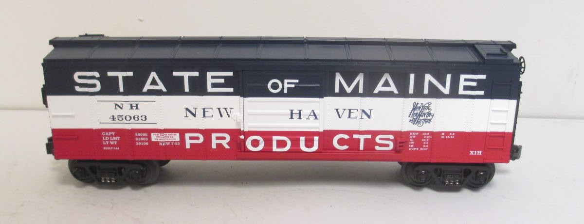 MTH 30-7467 O Gauge State of Maine Boxcar #45063 EX/Box