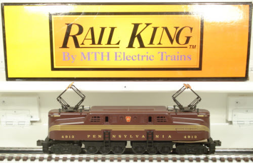 MTH 30-2501 O Gauge Pennsylvania Tuscan 5 Stripe GG-1 Electric Locomotive #4913 LN/Box