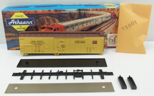 Athearn 1632 HO Chicago, Burlington and Quincy 50' Outside Braced Reefer Kit