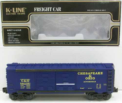 K-Line K644-1251 Chesapeake and Ohio Classic Double Door Boxcar LN/Box