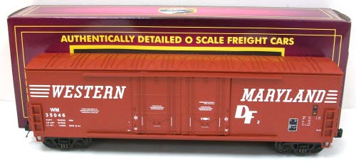 MTH 20-93305 O Western Maryland 50' Double Door Plugged Boxcar #35046 LN/Box