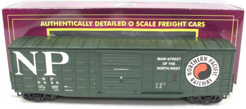 MTH 20-93339 O Northern Pacific 50' Waffle Box Car #5446 LN/Box