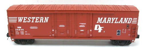 MTH 20-93305 O Western Maryland 50' Double Door Plugged Boxcar #35046 LN/Box