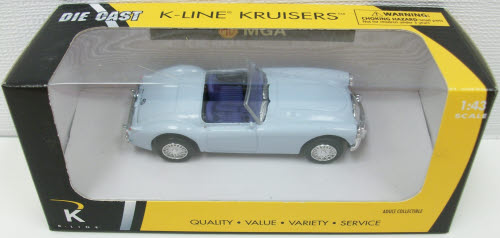 K-Line Kruisers 1:43 1956 Light Blue MG MGA Diecast Car LN/Box