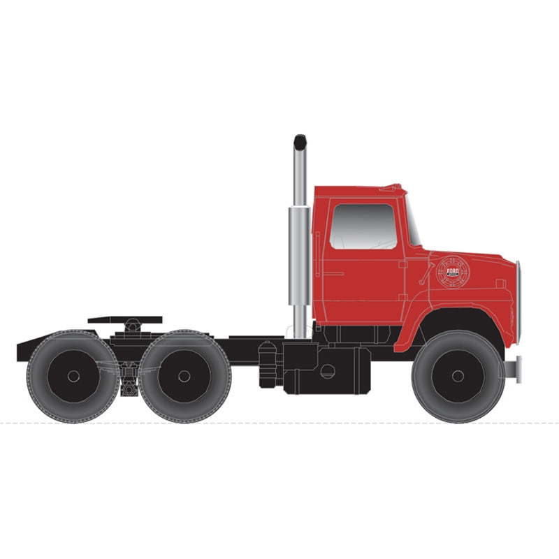 Atlas 30000148 HO Scale Dark Red Ford LNT 9000 Tactor Cab