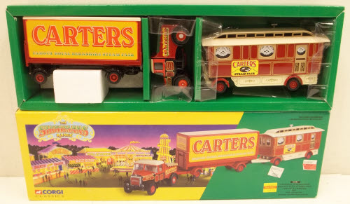 Corgi 16501 1:50 Scammell Ballast with Trailer & Caravan Cartes Steam Fair MT/Box