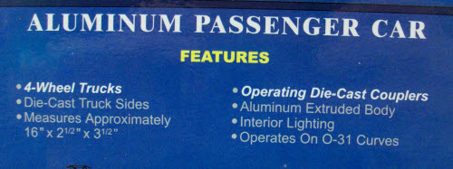 MTH 20-80003D-b O Gauge Pennsylvania Railroad Aluminum Dining Car NIB
