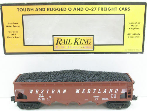MTH 30-7516 Western Maryland Hopper with Coal Load #90005 LN/Box