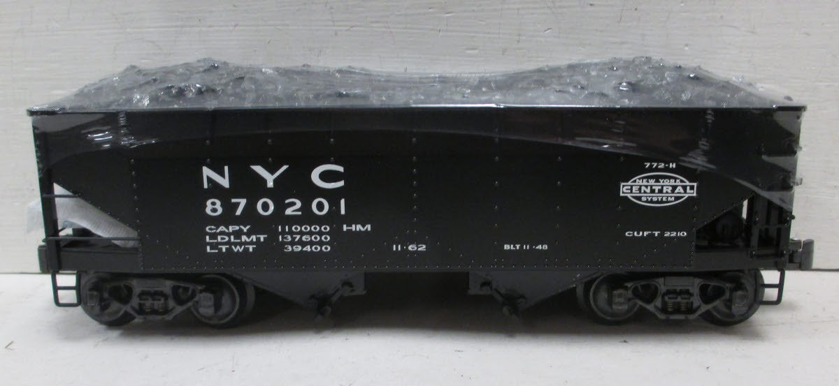 K-Line K6251-1753 O Gauge New York Central 2-Bay Die-Cast Hopper #870201 LN/Box