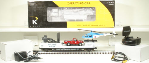 K-Line K705-2111 UP Police Camera Car w/Truck and Helicopter LN/Box