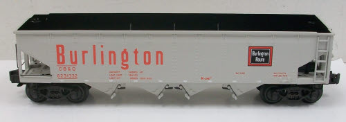 K-Line K623-1332 O Gauge Burlington Route Hopper LN/Box